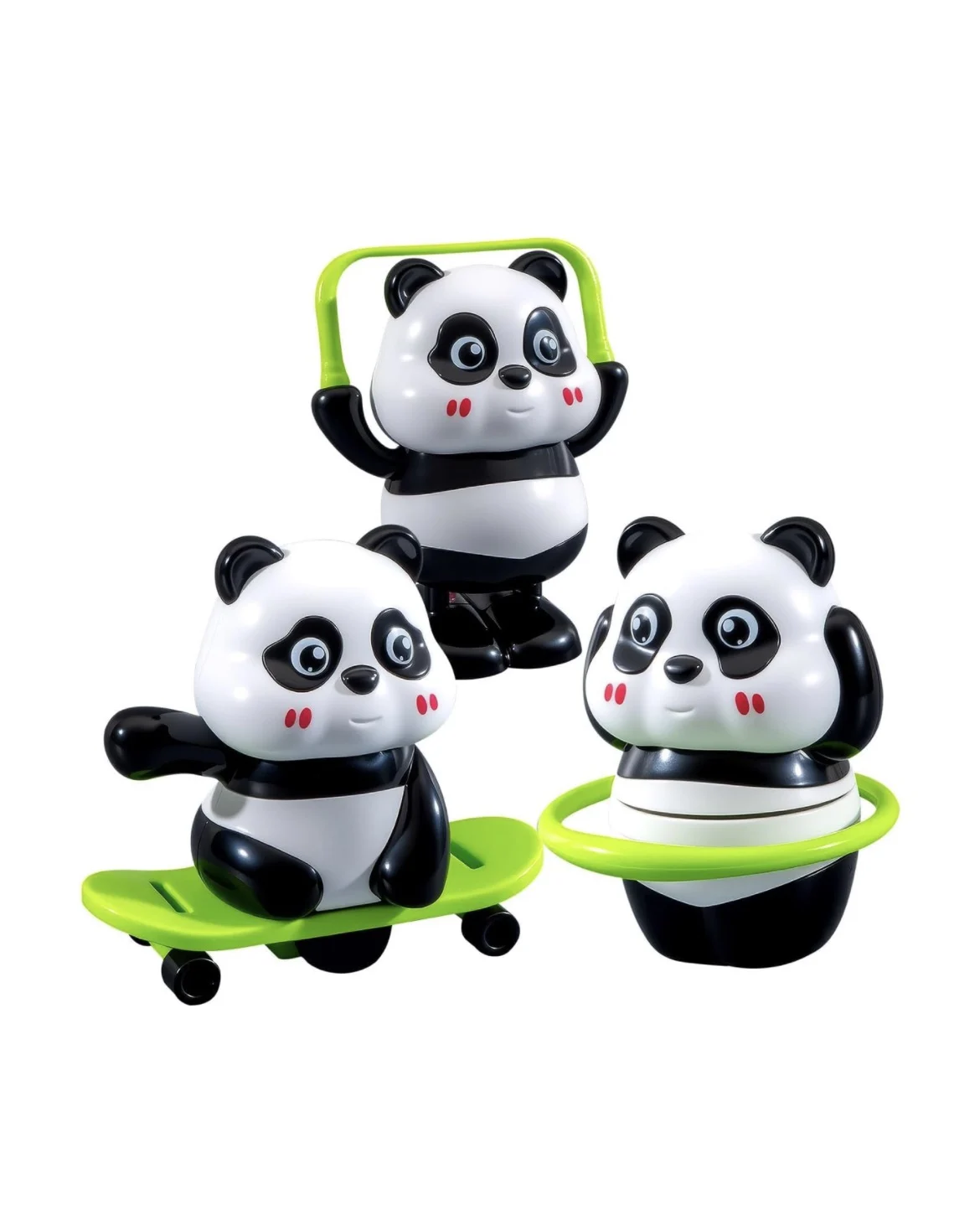 Panda Toy Set Of 3 for Kids – Skateboard, Jump Rope & Hula Hoop