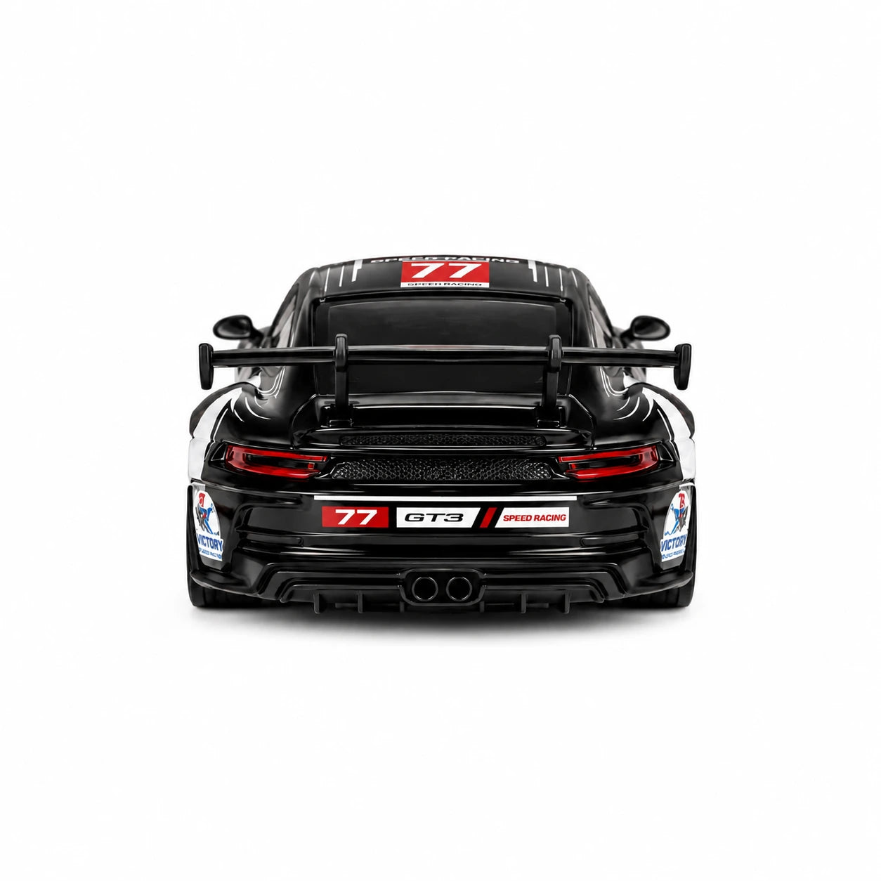 D43-01Q16 Porsche 911 Black Dinosaur Edition 1:43 4WD RC Drift Car with Gyro & LED Lights - Image 3