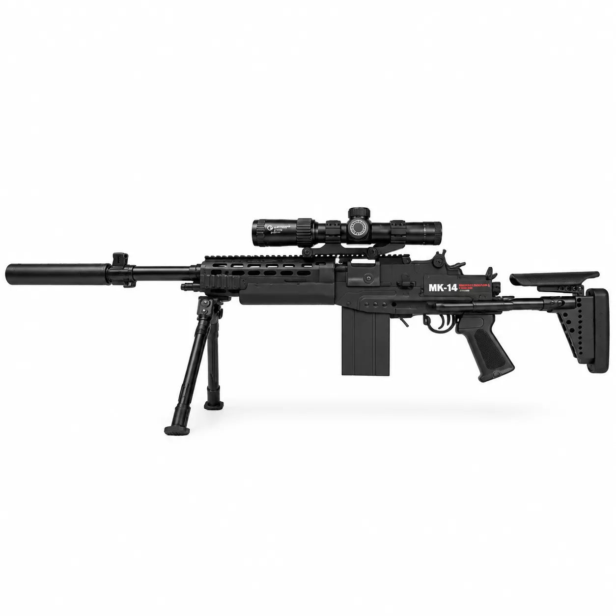 MK14 Sniper Gel Blaster | Electric Magazine, Semi & Full Auto, Scope & 15–20m Range