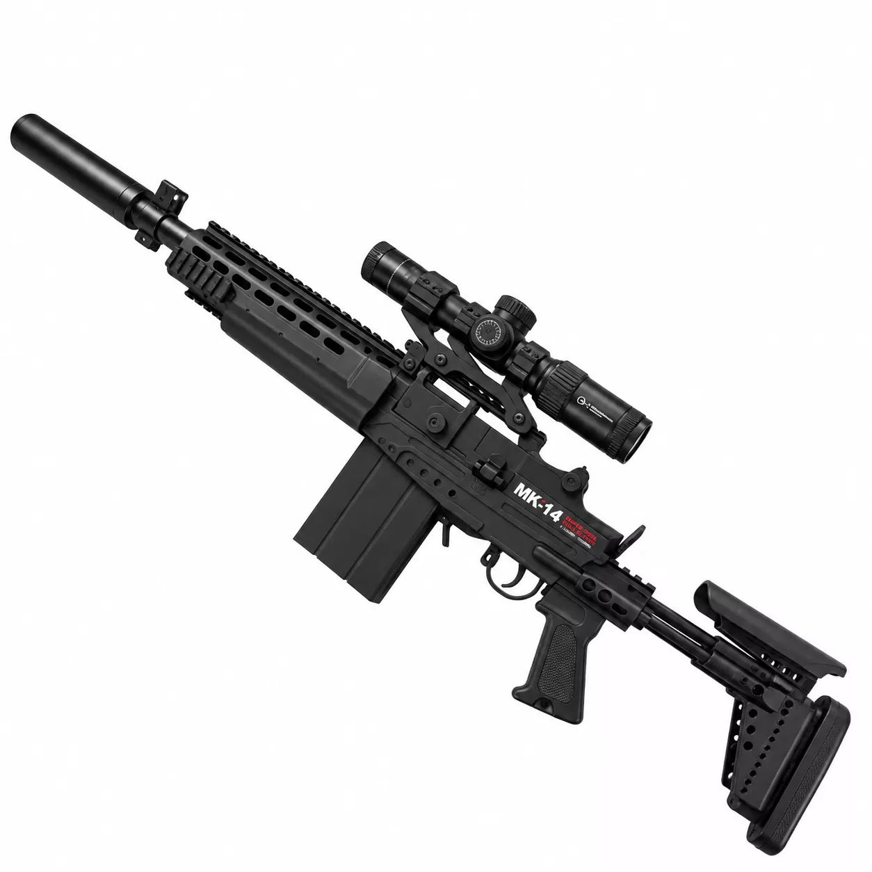 MK14 Sniper Gel Blaster | Electric Magazine, Semi & Full Auto, Scope & 15–20m Range - Image 4