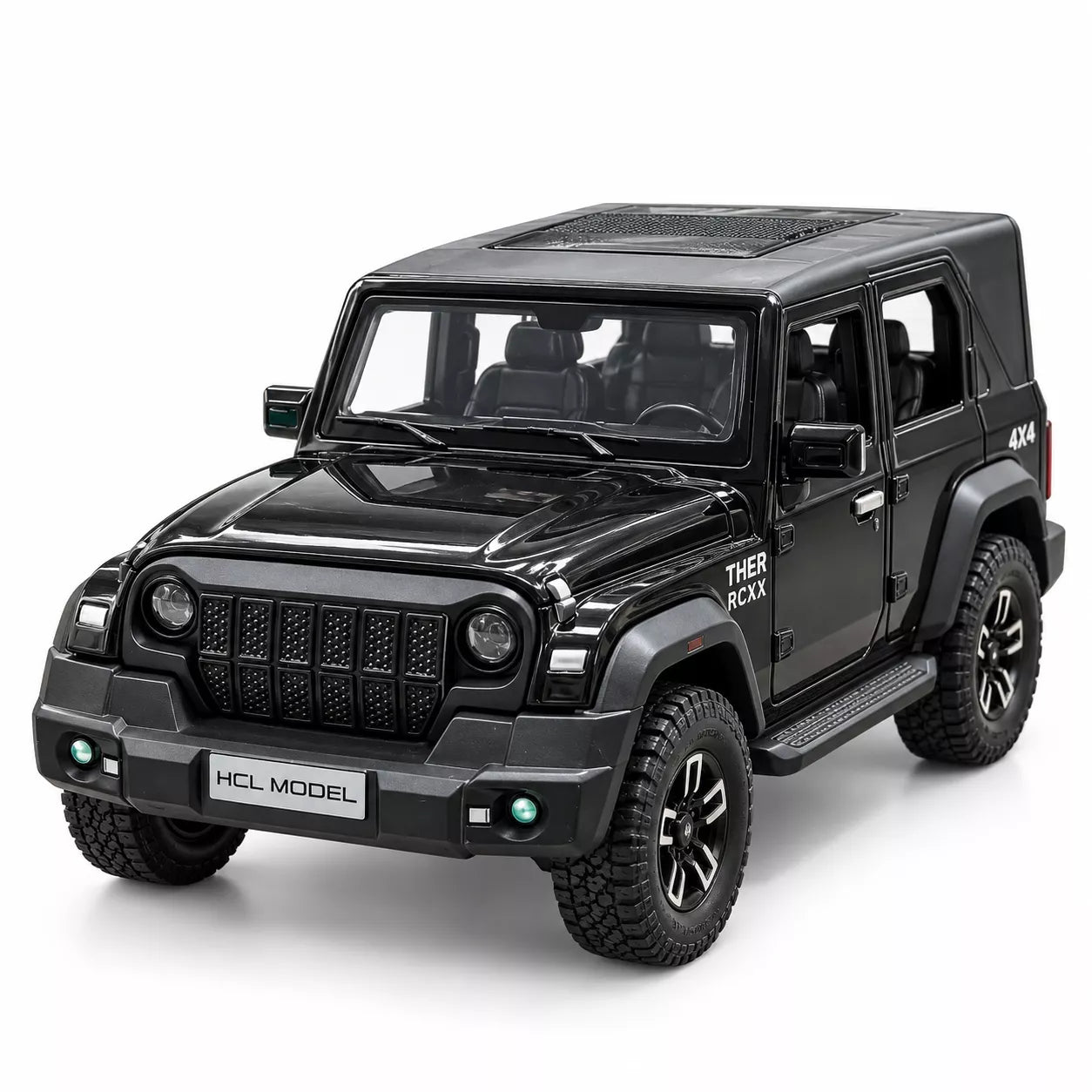 RC Thar Roxx 1:22 Die-Cast Metal Remote Control Car | 2.4GHz 4x2 SUV with Lights, Openable Doors, Spray Effect & 2-Speed Modes