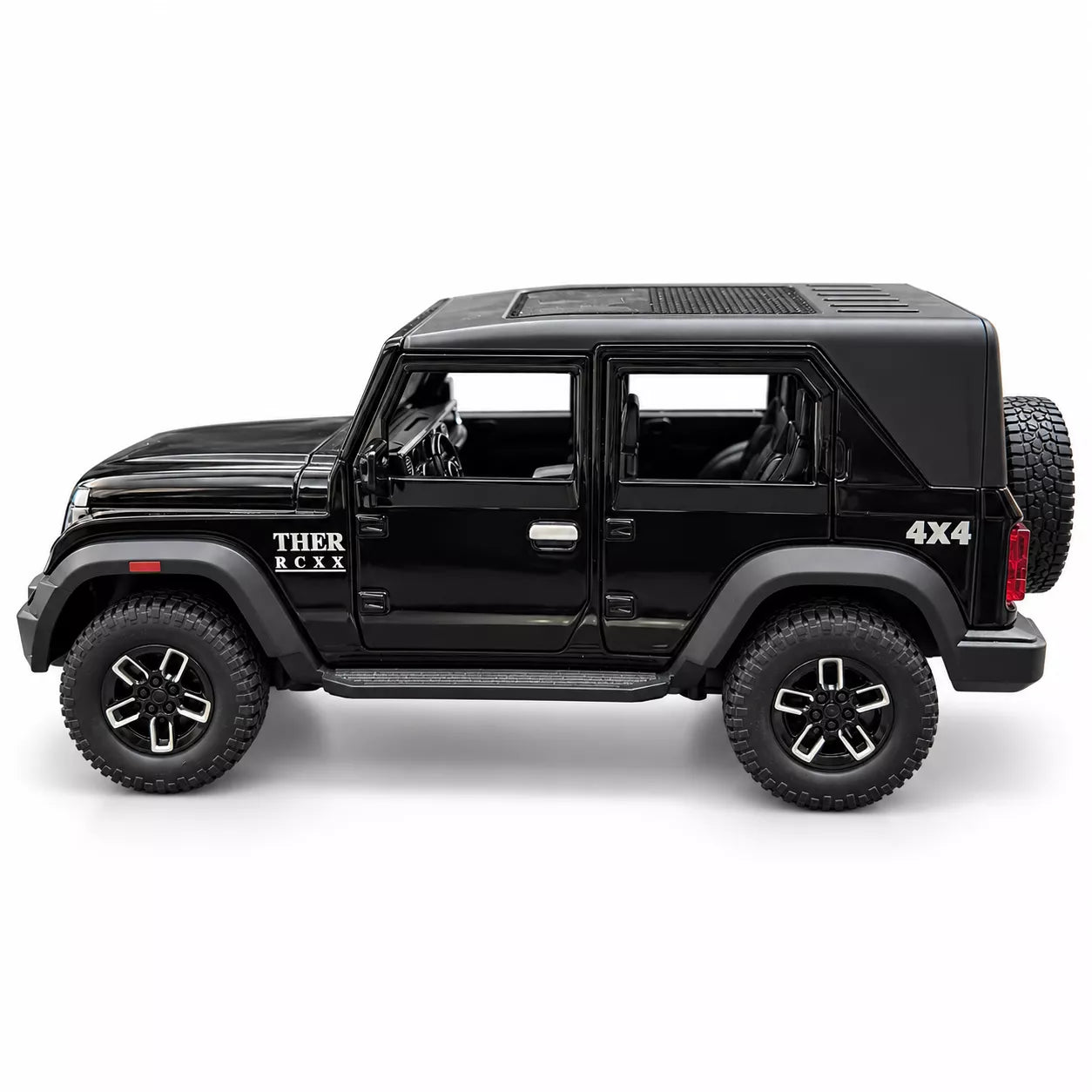 RC Thar Roxx 1:22 Die-Cast Metal Remote Control Car | 2.4GHz 4x2 SUV with Lights, Openable Doors, Spray Effect & 2-Speed Modes - Image 2