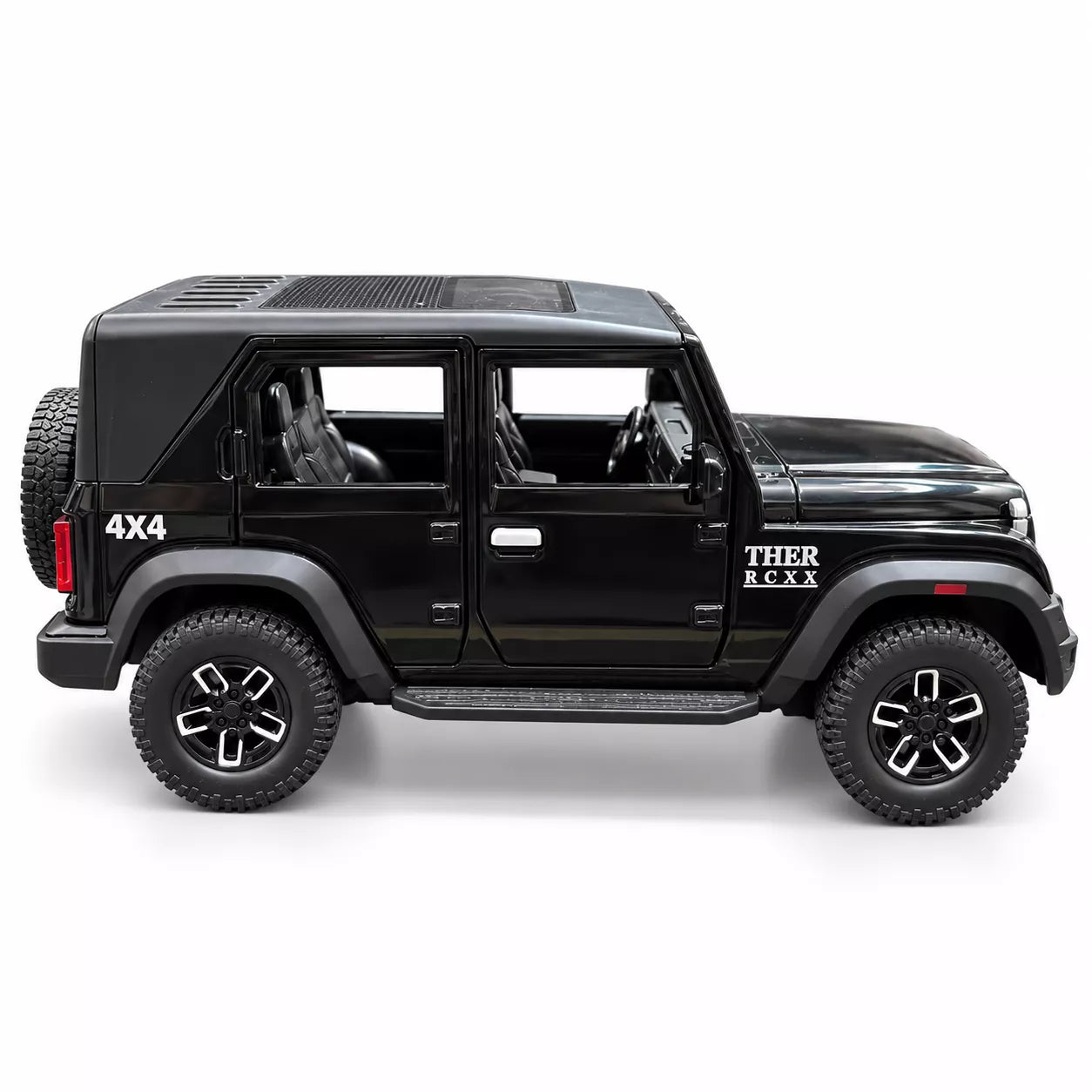 RC Thar Roxx 1:22 Die-Cast Metal Remote Control Car | 2.4GHz 4x2 SUV with Lights, Openable Doors, Spray Effect & 2-Speed Modes - Image 3