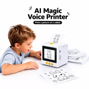 Rechargeable AI Smart Sticker Printer | Voice-to-Print Thermal Printer